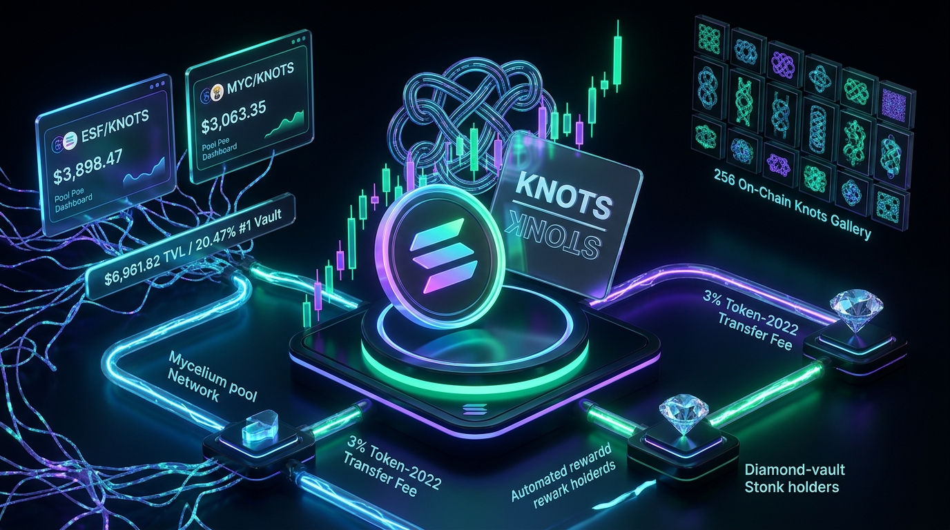 Knots ($KNOTS) on Stonk ($STONK) Inverted Token-2022 3% Transfer Tax Flywheel and Dual Mycelium Strategy Raydium Pools